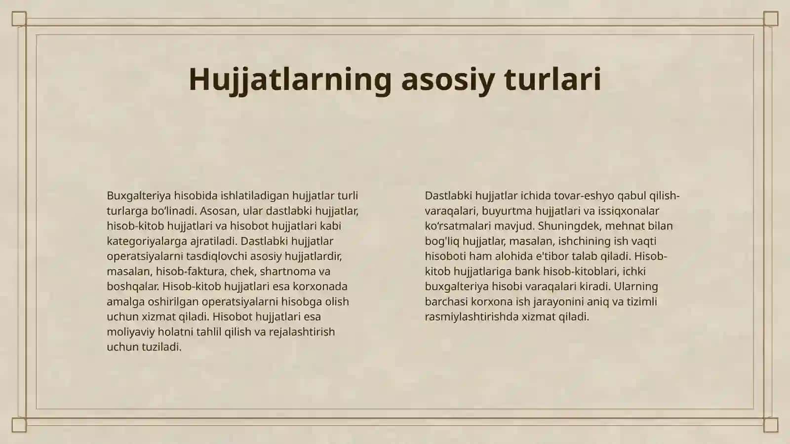 BUXGALTERIYA HISOBIDA HUJJATLASHTIRISH 4