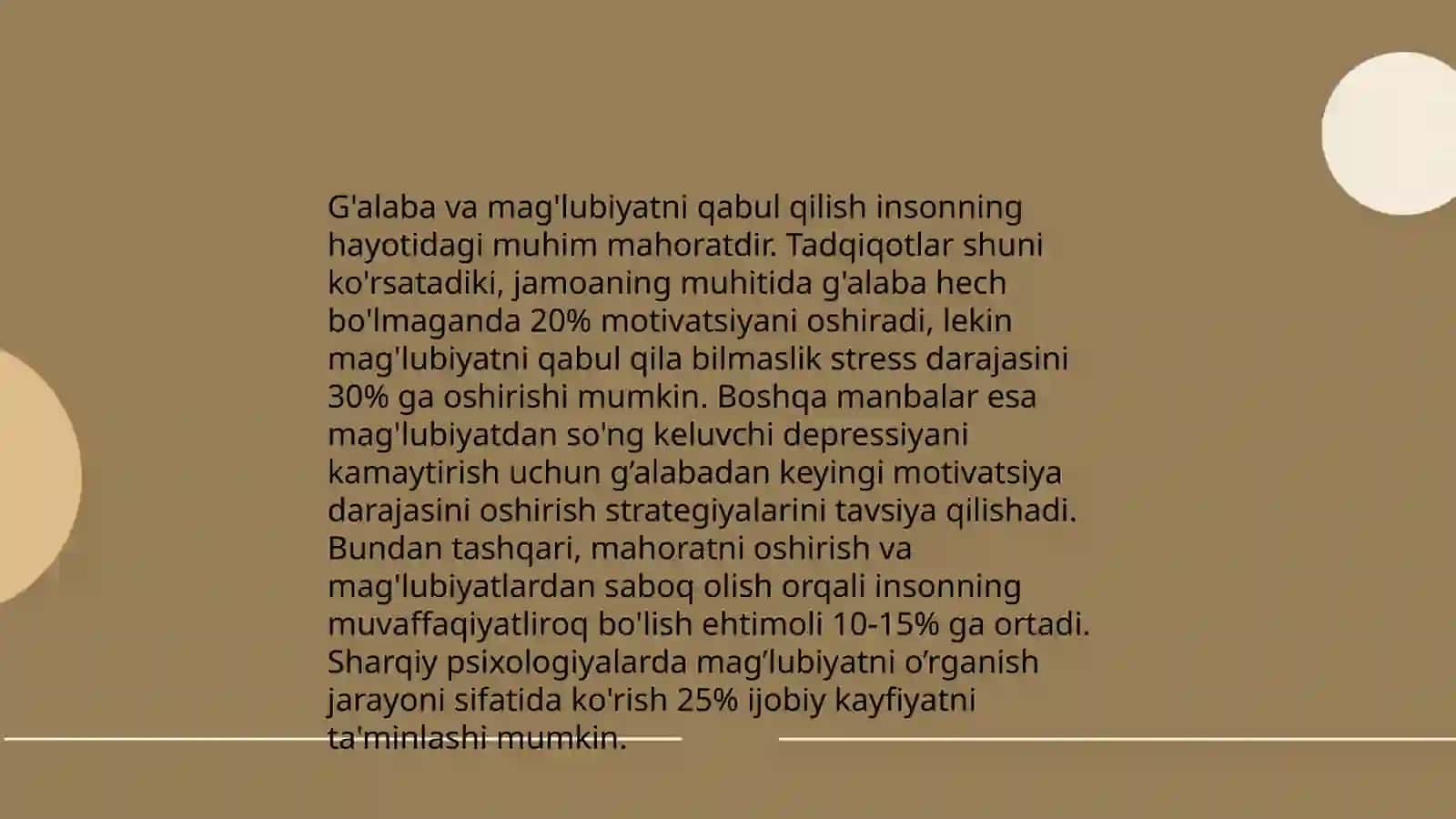 Musobaqadan keyingi psixik xolatlar 4