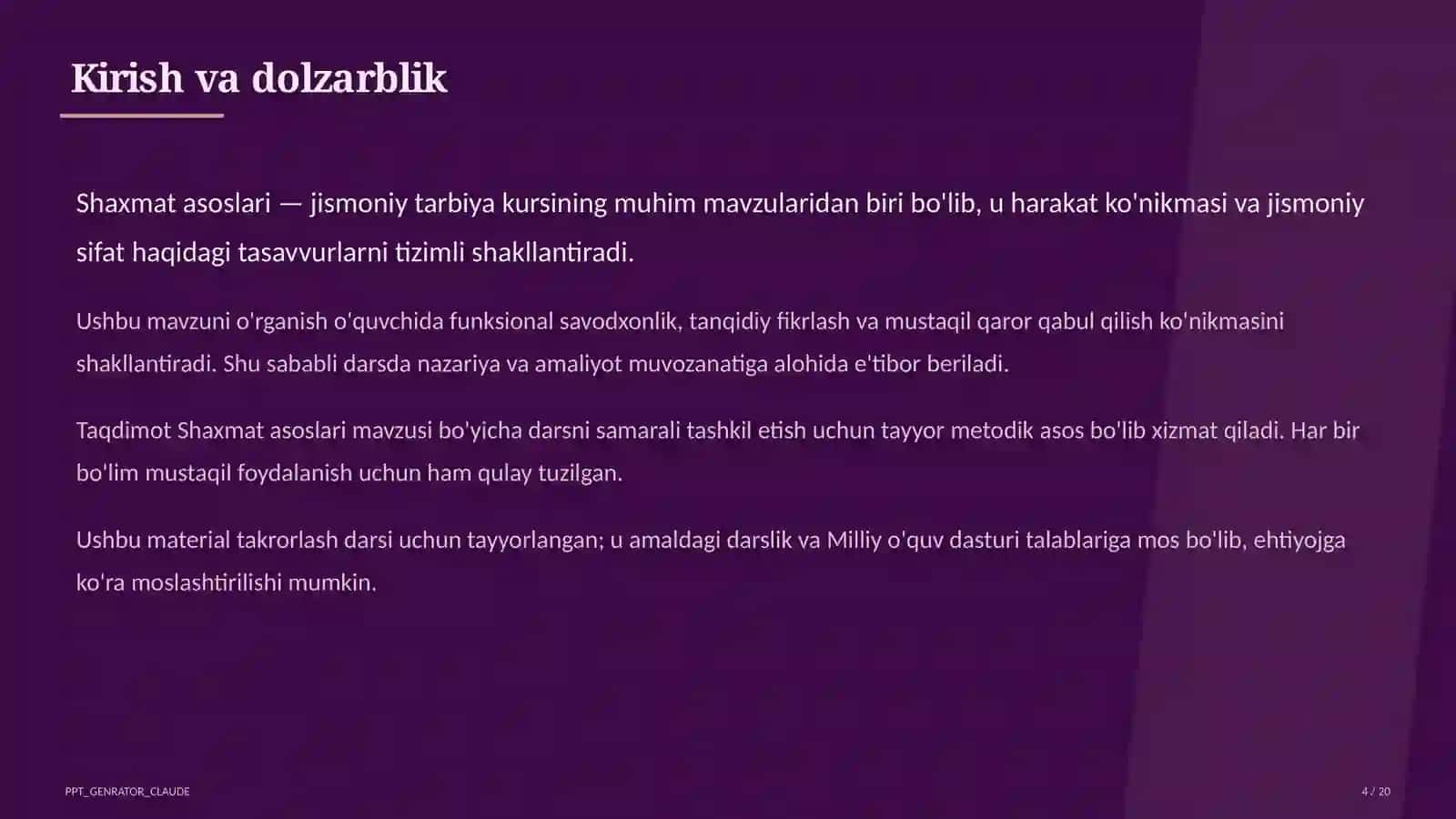 Shaxmat asoslari (4-sinf) 4