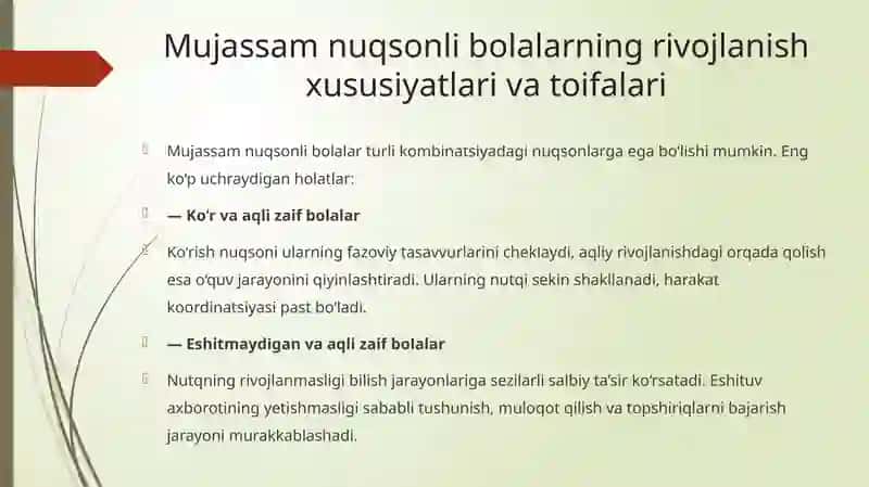 Mujassam nuqsonli bolalar 4