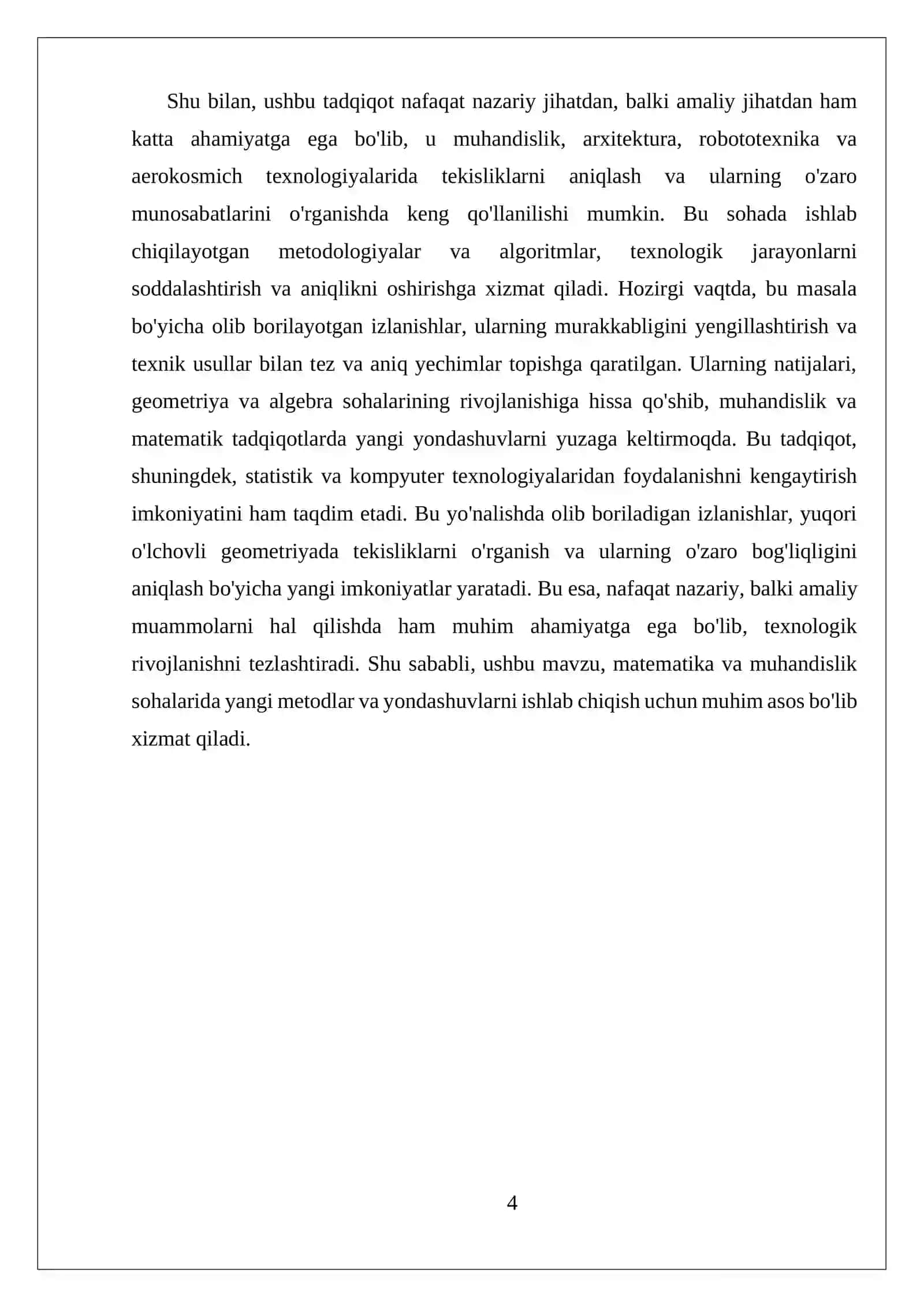 BERILGAN NUQTADAN O'TIB, BERILGAN VEKTORGA PARALEL YOKI PERPENDIKULYAR BOLGAN TEKISLIKLAR TEGLAMASI 4