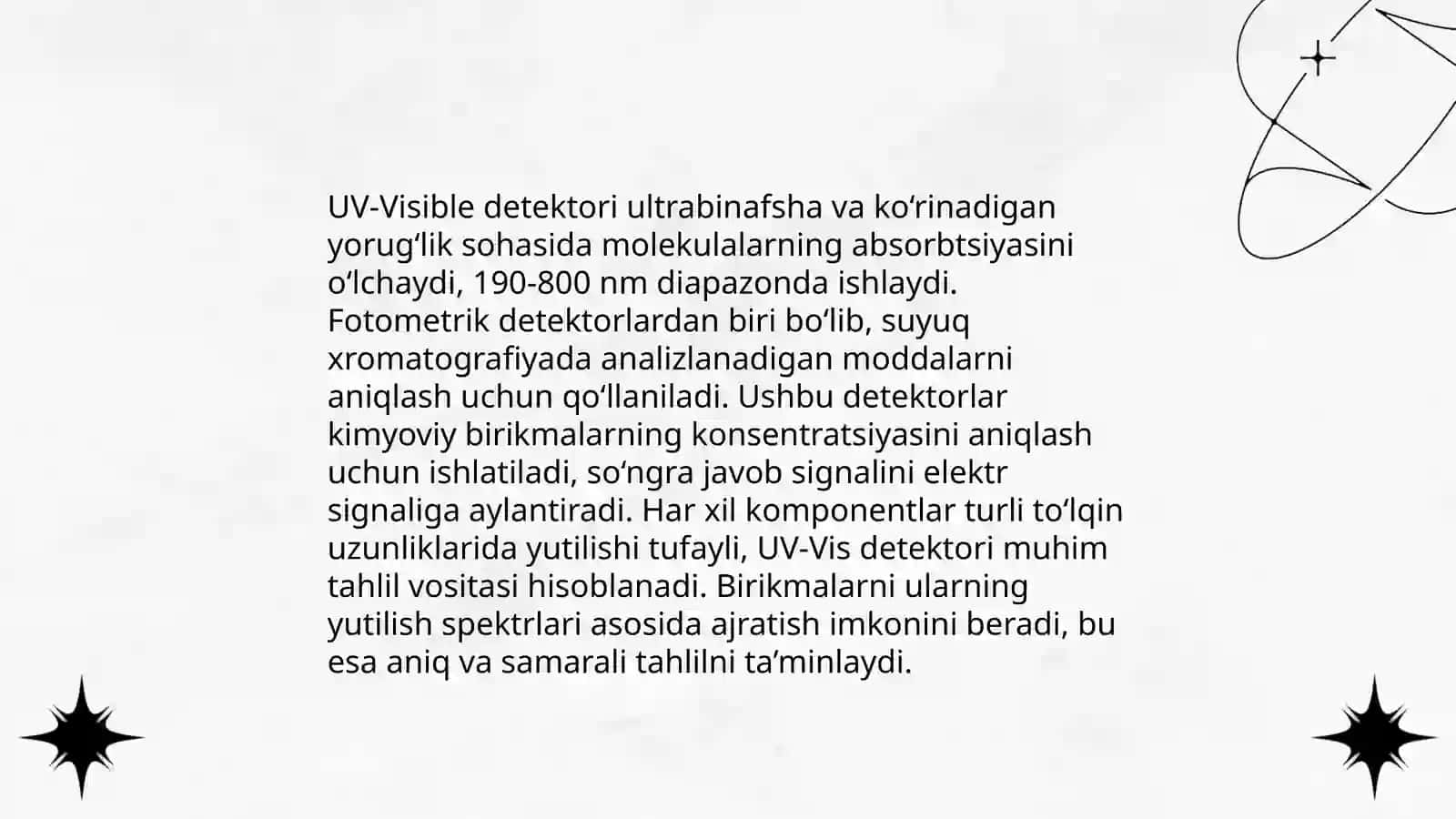 Suyuqlik xromatografiyasida qo'llaniladigan detektorlar va ularning turlari 4