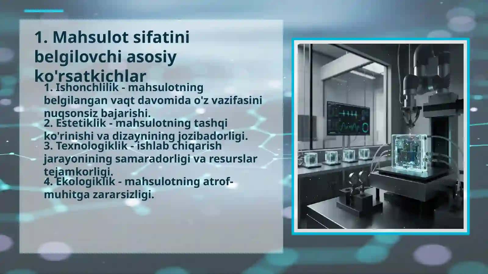 Sifat va mahsulot sifati  tushunchalarining nazariy asoslari 4