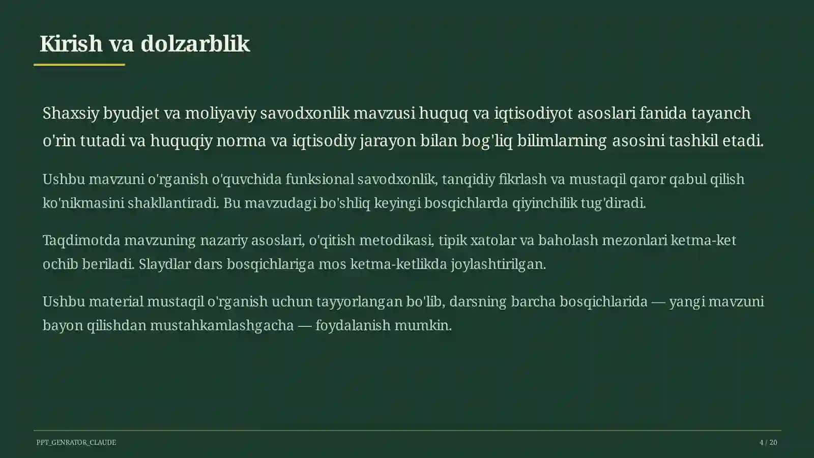 Huquq va iqtisodiyot asoslari (9–11) 4