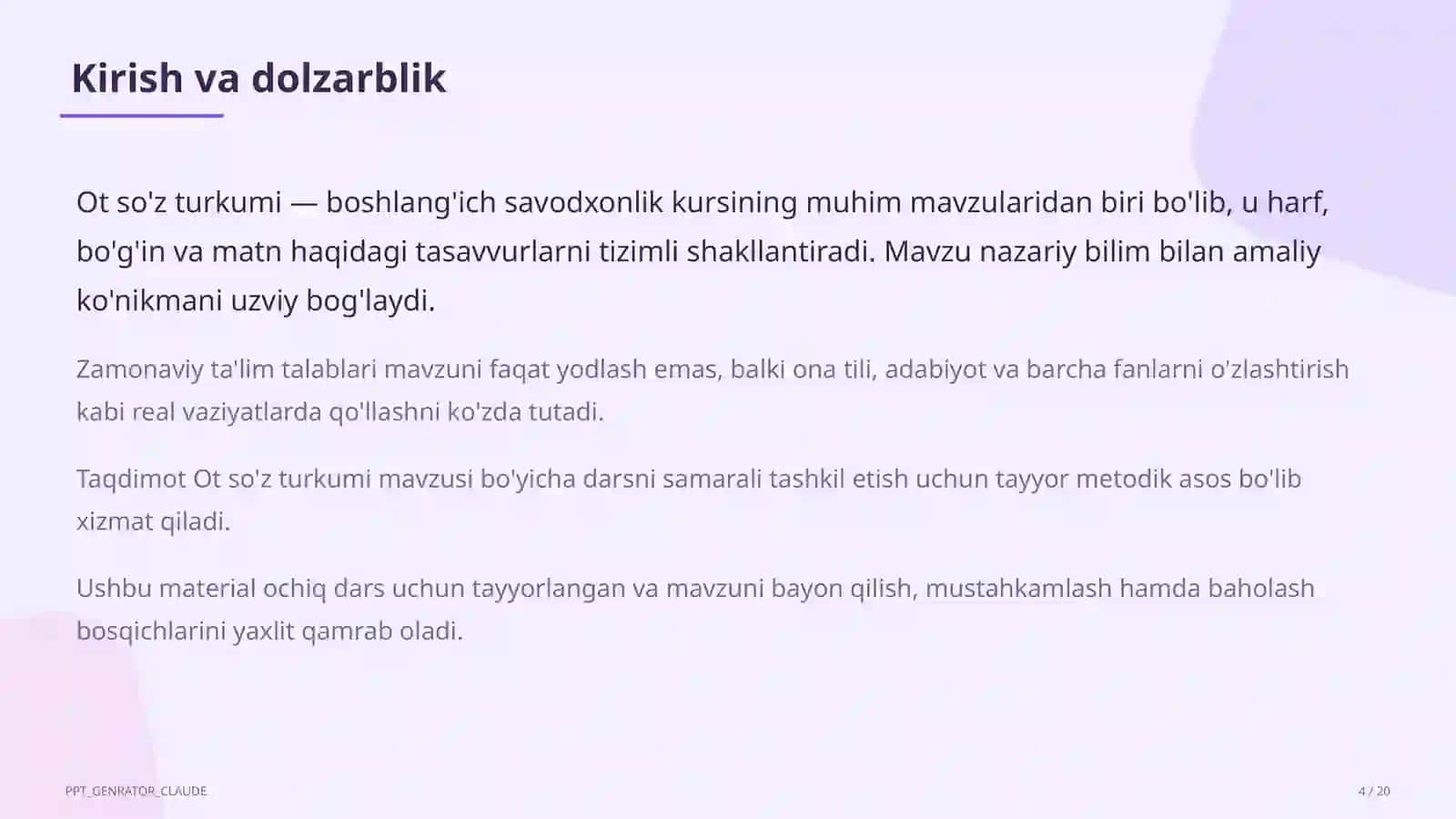 Ot so'z turkumi (3-sinf) 4