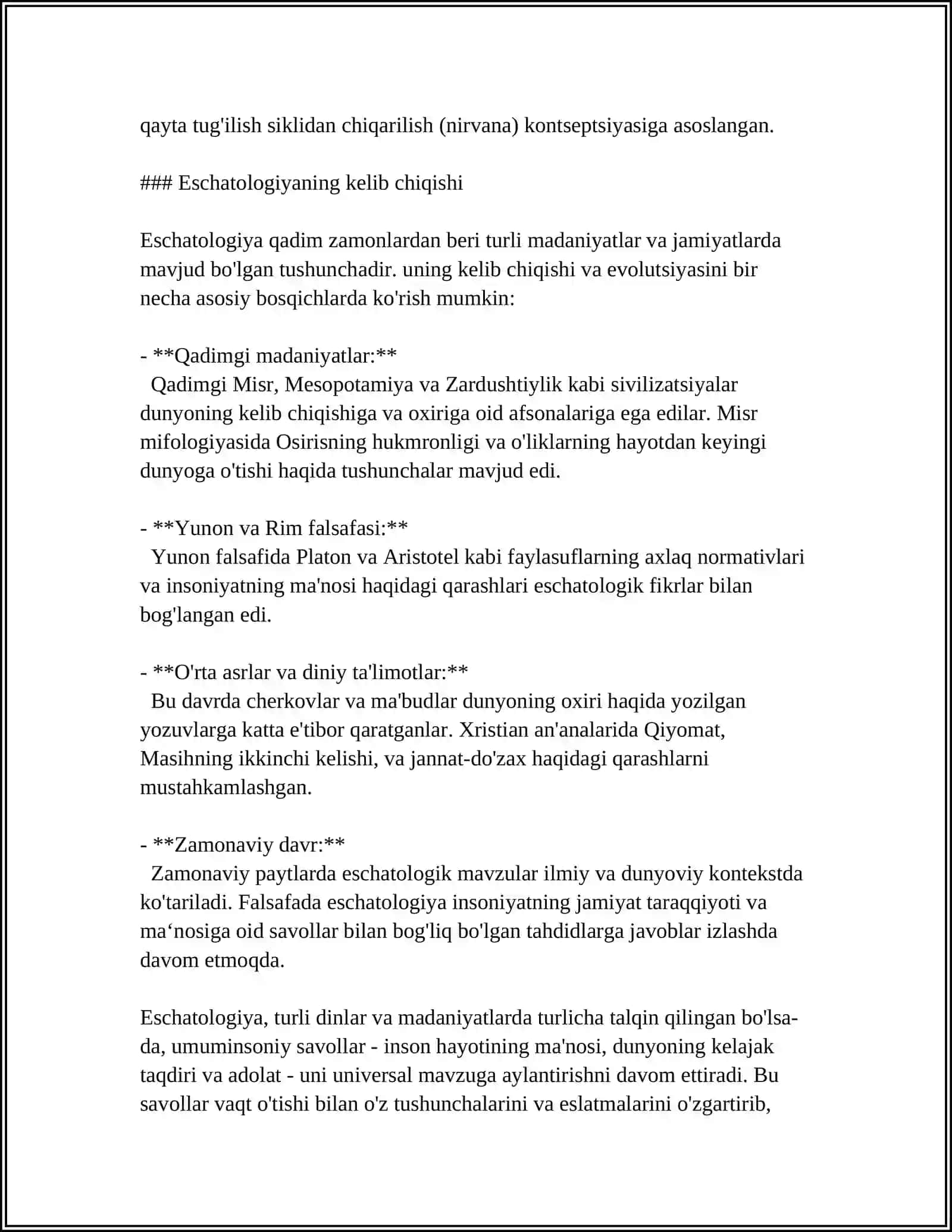 ESXATOLOGIYANING MOHIYATI 4