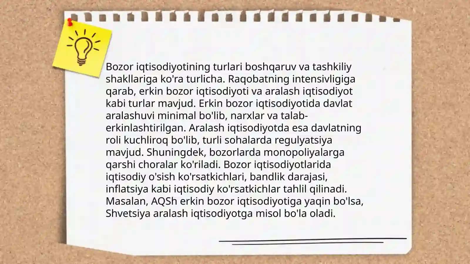 Bozor iqtisodiyoti vazifalari va turlari 4