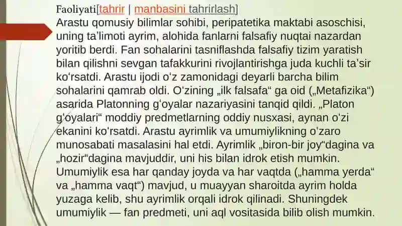 Aristotel,Farobiyva Kantning ontologiyasida kategoriyalar tasnifini qiyosiy taxlil etish va farqlarini aniqlash 4