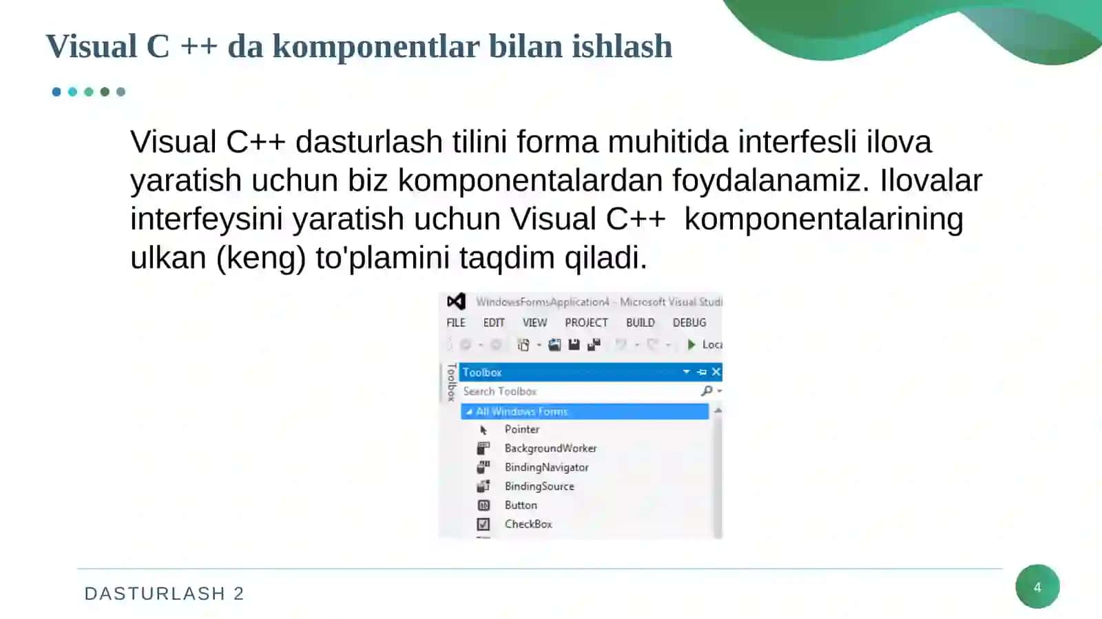 Visual C++ dakomponentalar 4