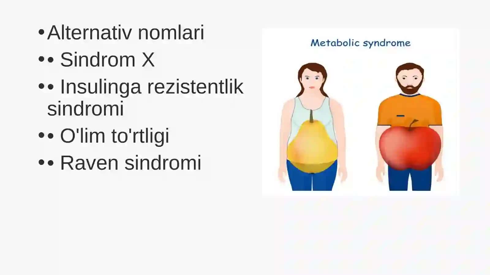 Metabolik sindrom. 4