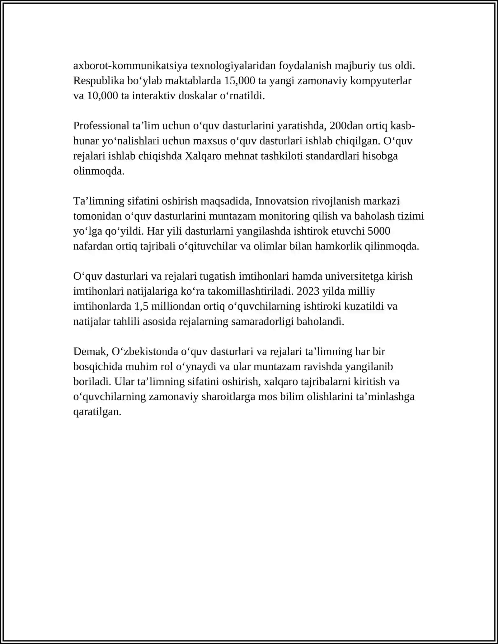 O‘QUV-METODIK TA’MINOTGA OID MATERIALLAR BILAN TANISHISH 4