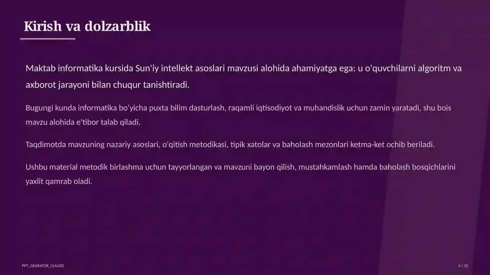 Sun'iy intellekt asoslari (10-sinf) 4