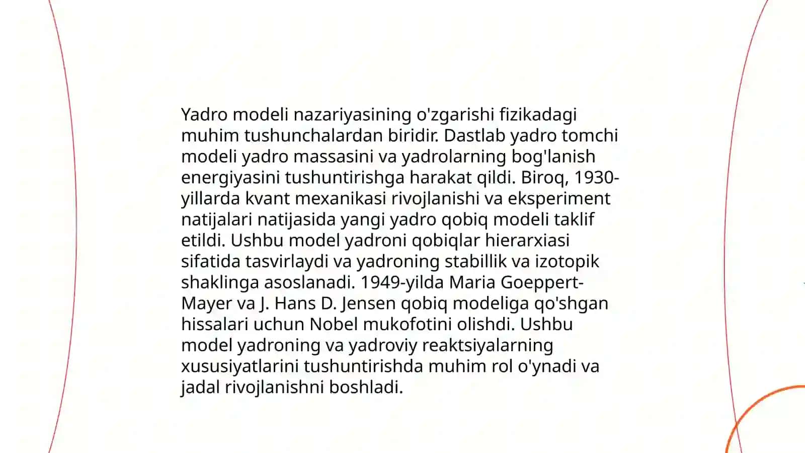 Atom fizikasi. Atomning yadroviy modeli. 27 Vodorod atomi uchun Bor nazariyasi. Frank va Gers 4