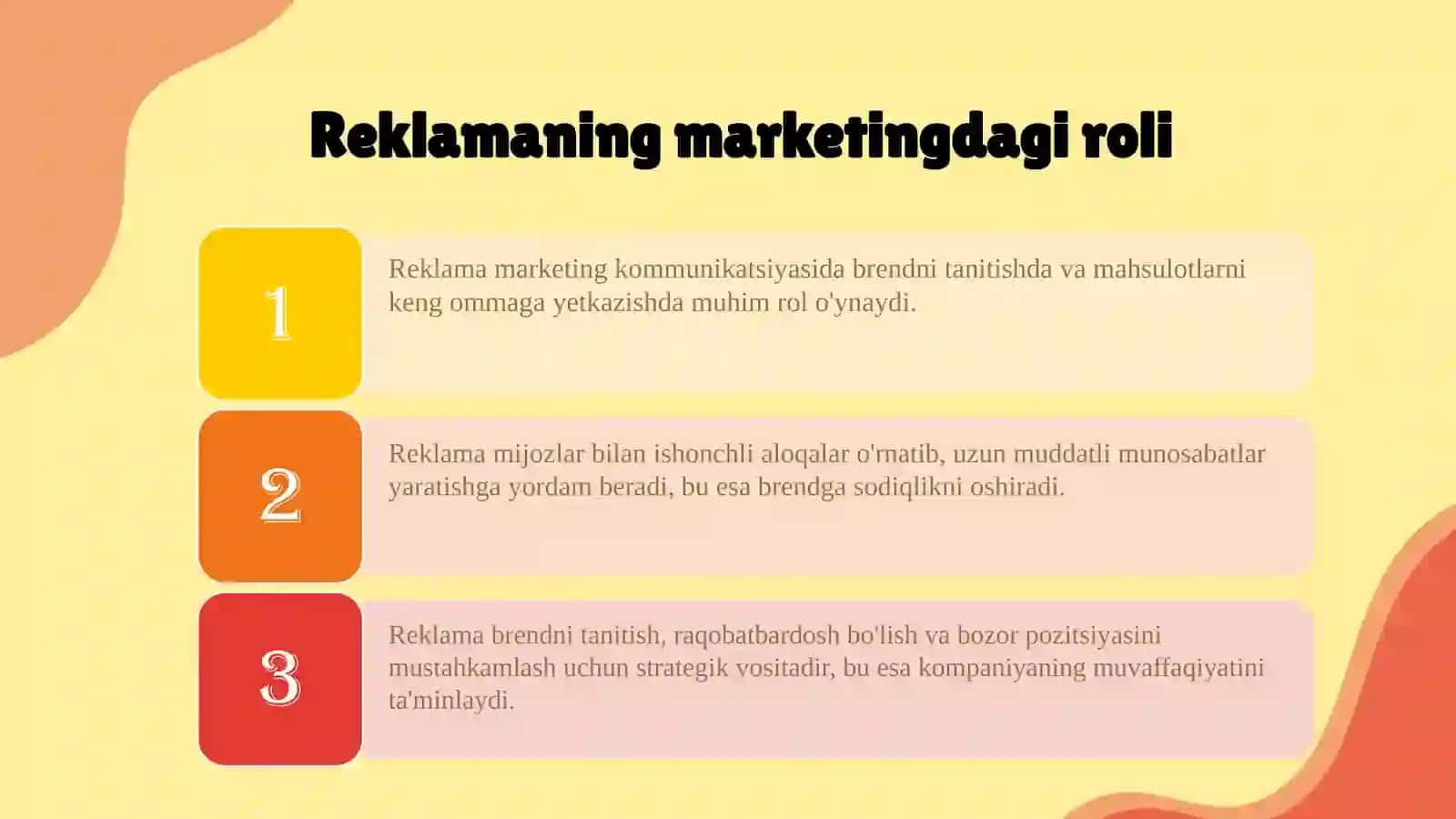 Reklama tushunchasi va uning marketingdagi roli 4