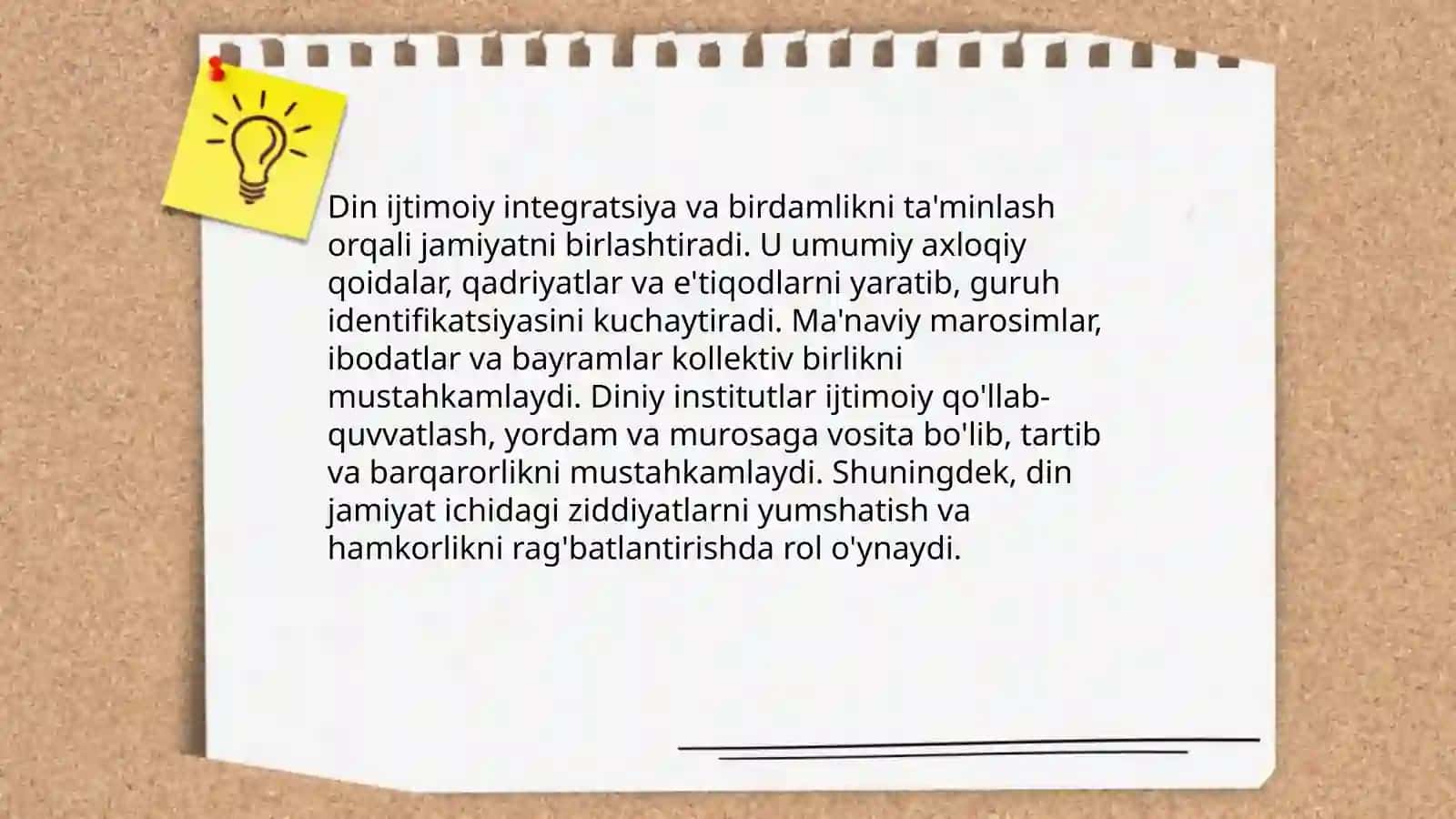 Dinning funksiyalari va ijtimoiy ahamiyati 4