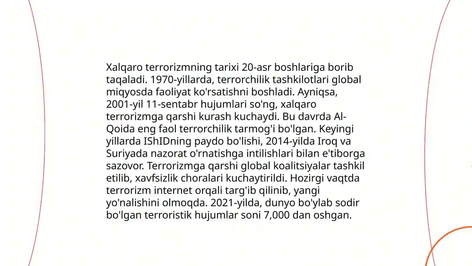 Diniy ekstrimizm va xalqaro terrorizm - yoshlar kelajagiga tahdid 4