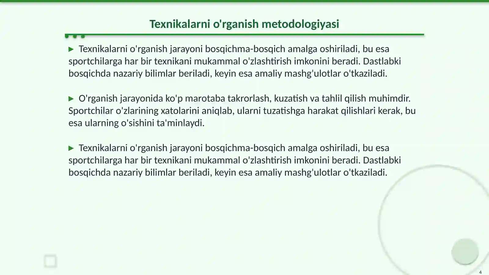 Erkin kurash texnikalarini mustahkamlash 4