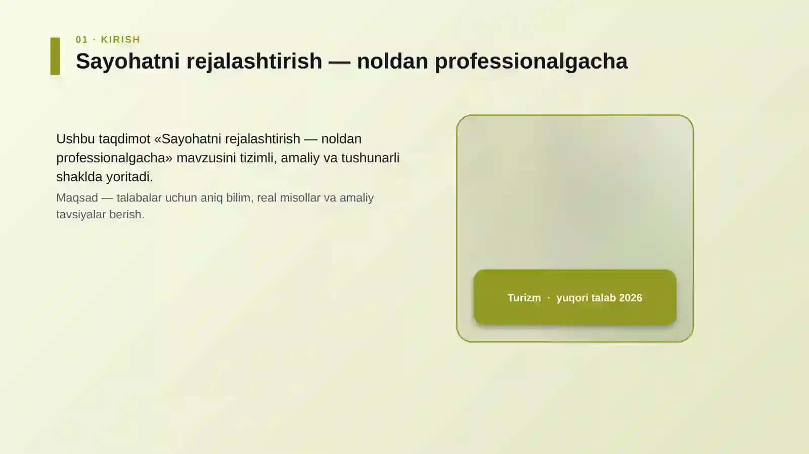 Sayohatni rejalashtirish — noldan professionalgacha 4