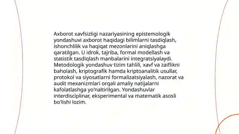 Axborot xavfsizligini ta'minlashning g‘oyaviy nazariy asoslari 4