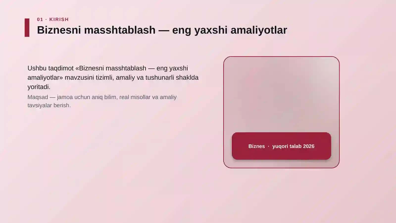 Biznesni masshtablash — eng yaxshi amaliyotlar 4