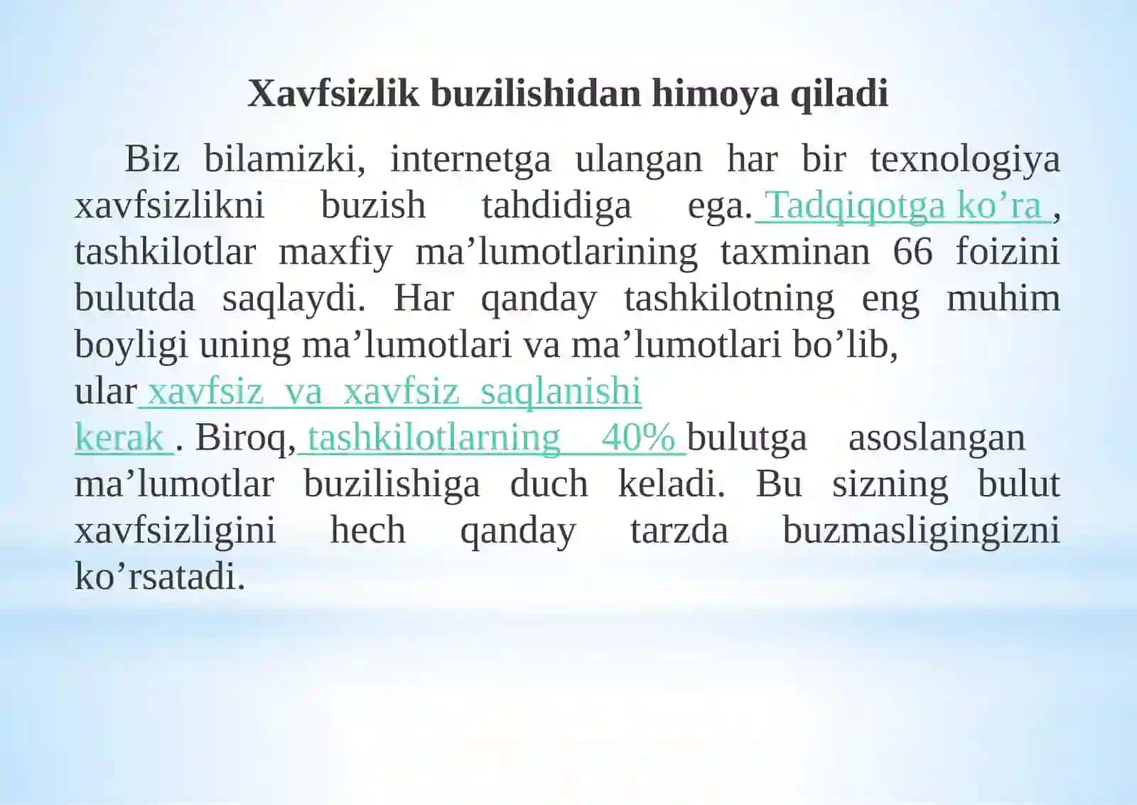 Cloud Haqida Xavfsizlik 4