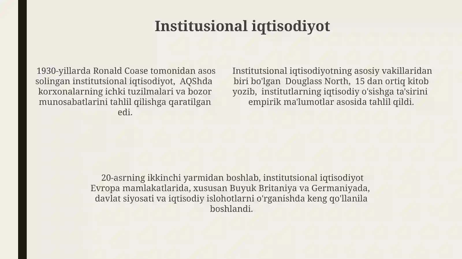 Iqtisodiy tahlilning fan sifatida paydo boʻlishi va rivojlanishi tarixi 4