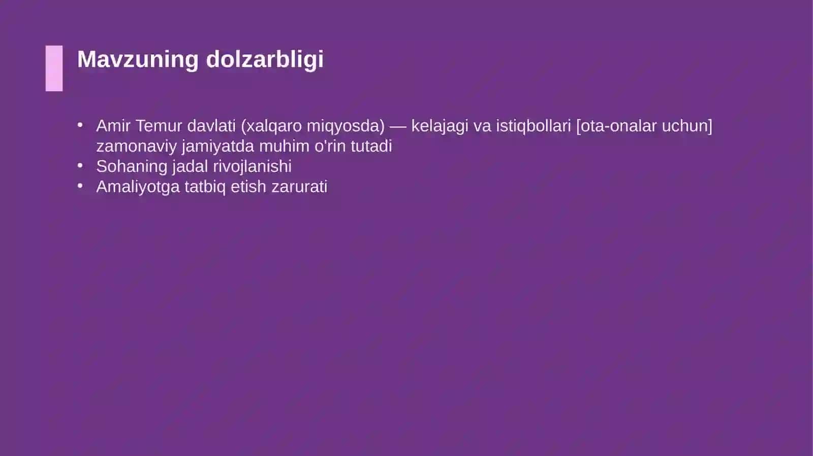Amir Temur davlati (xalqaro miqyosda) — kelajagi va istiqbollari [ota-onalar uchun] 4