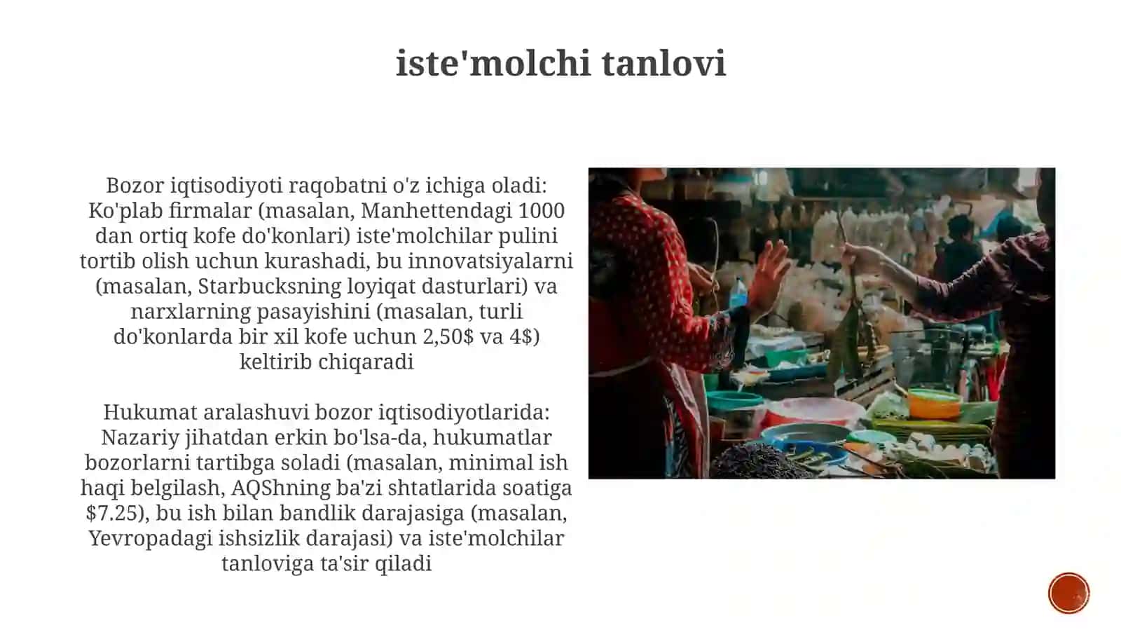 Bozor iqtisodiyotining mazmuni 4