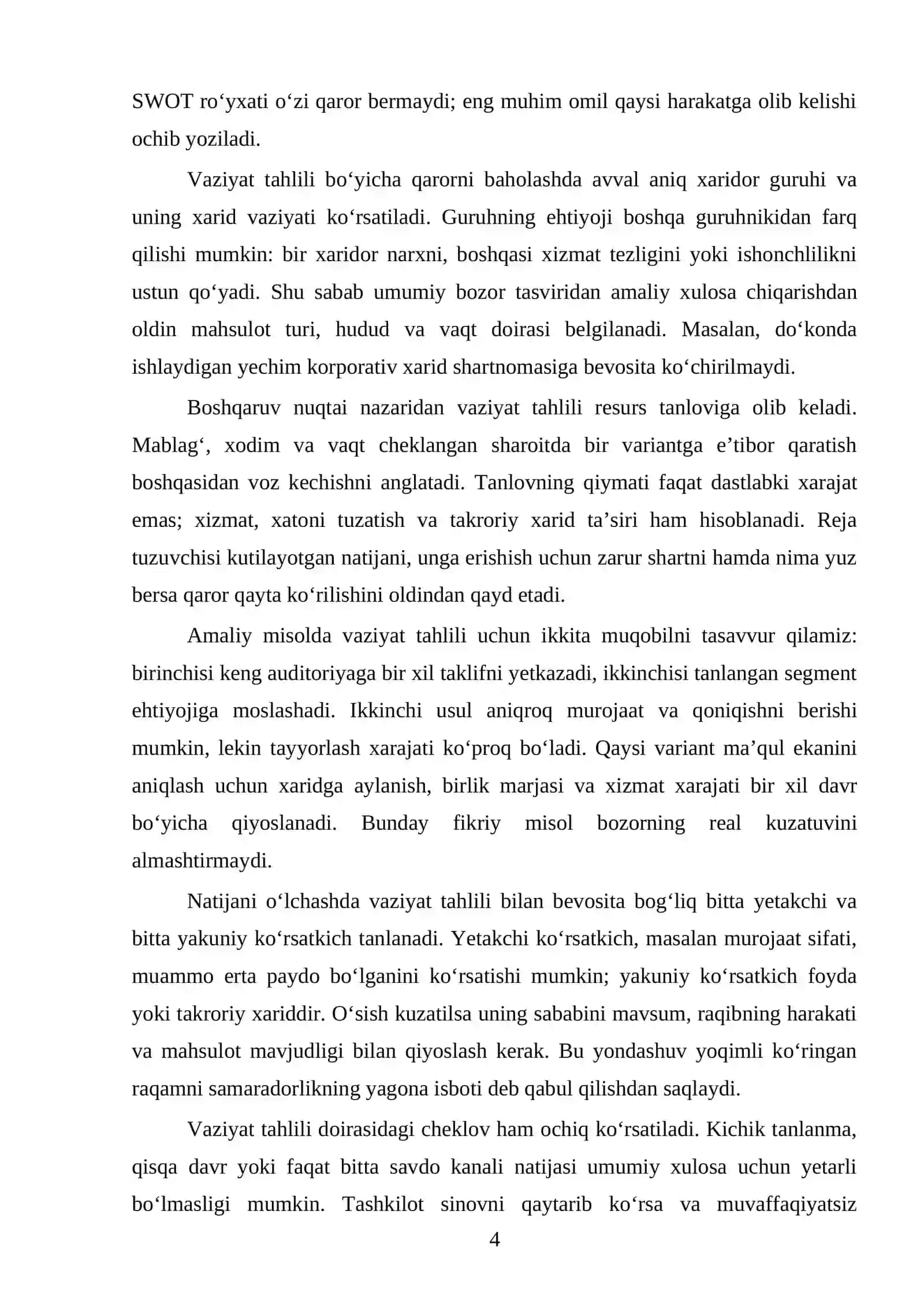 Marketing dasturi 4