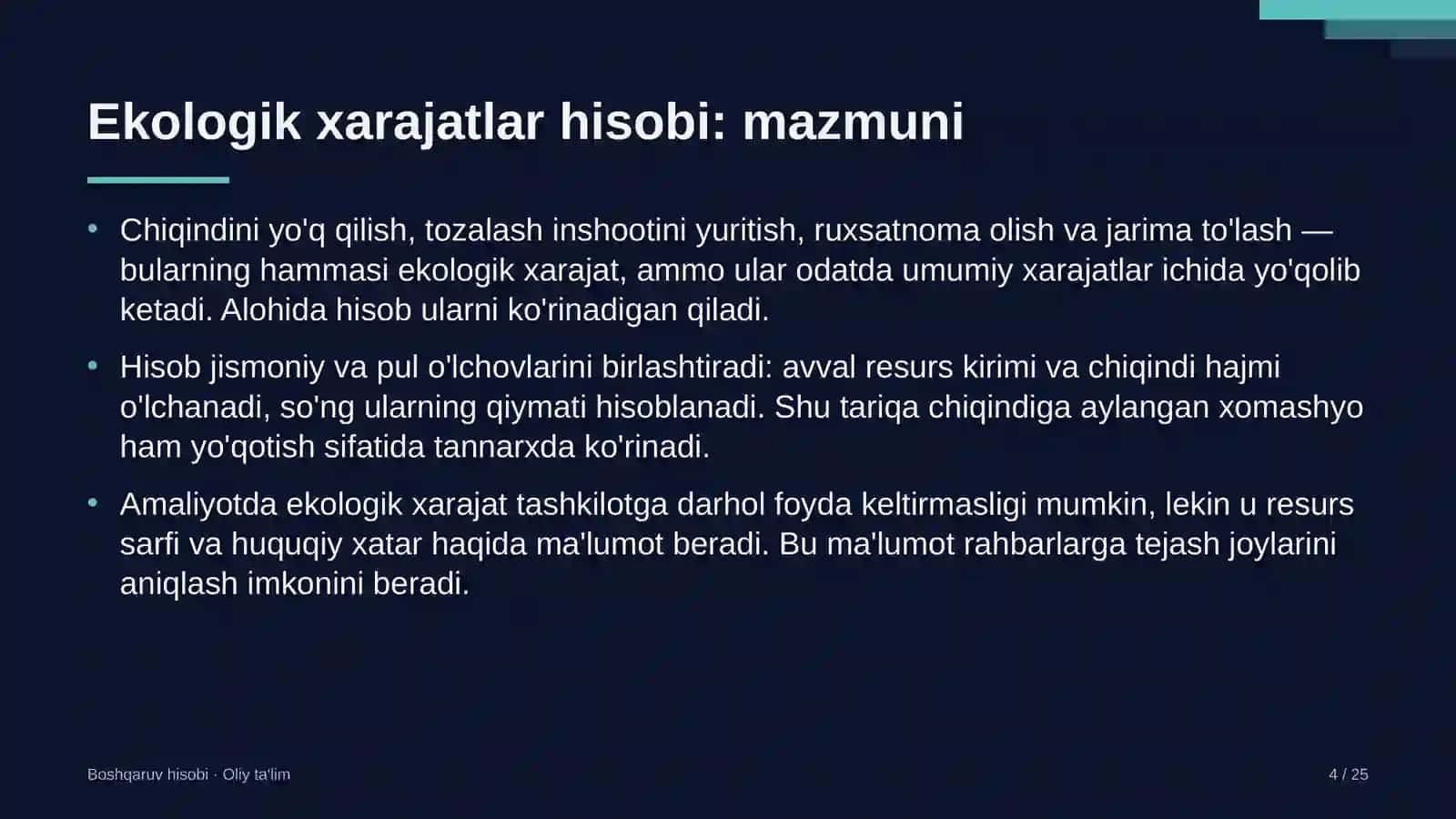 farmatsevtika sanoatida ekologik xarajatlarni boshqaruv hisobida aks ettirish 2698 4