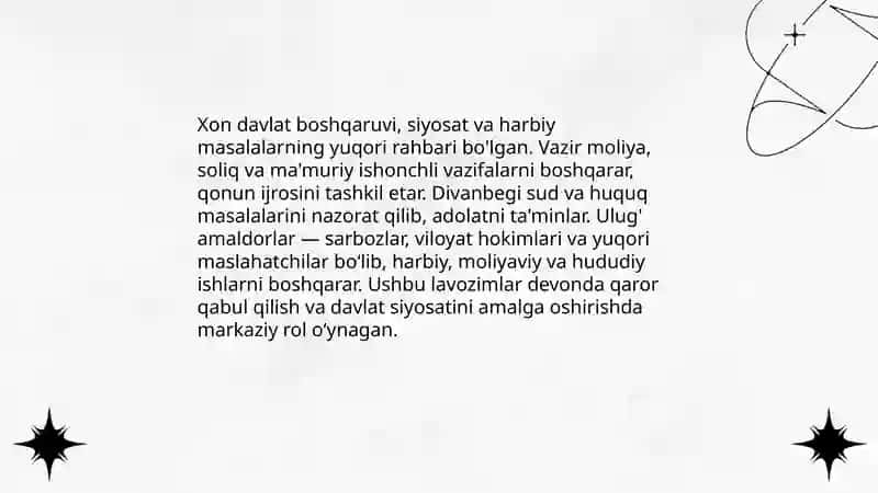 Xiva xonligida kengash devon tarkibi va foaliyati 4
