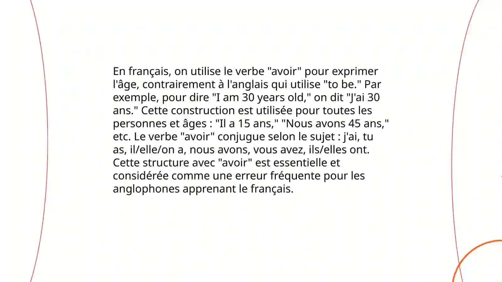 Les formes conjuguées du verbe "avoir" 4