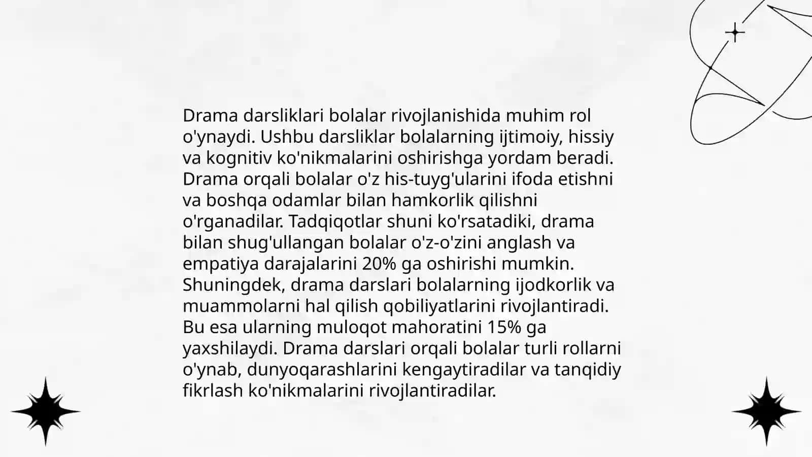Maktabgacha taʼlimda sahnalashtirish faoliyatining ahamiyati 4