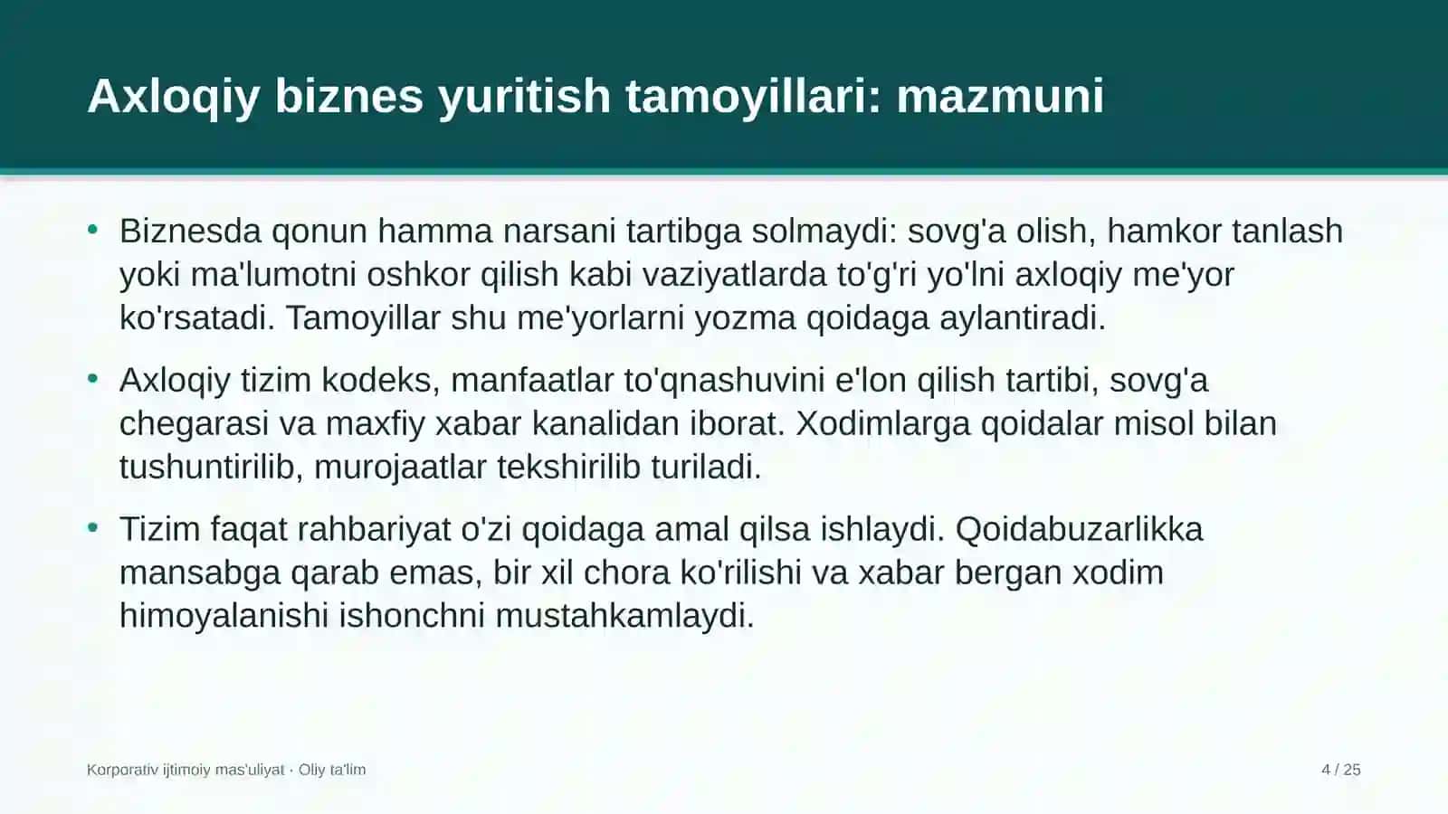 energetikada axloqiy biznes yuritish tamoyillarini joriy etish 6232 4
