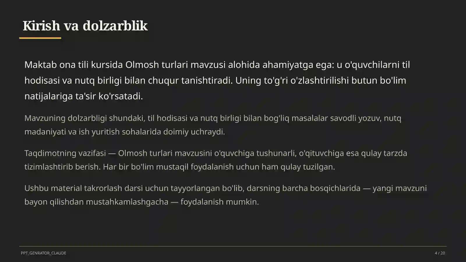 Olmosh turlari (6-sinf) 4