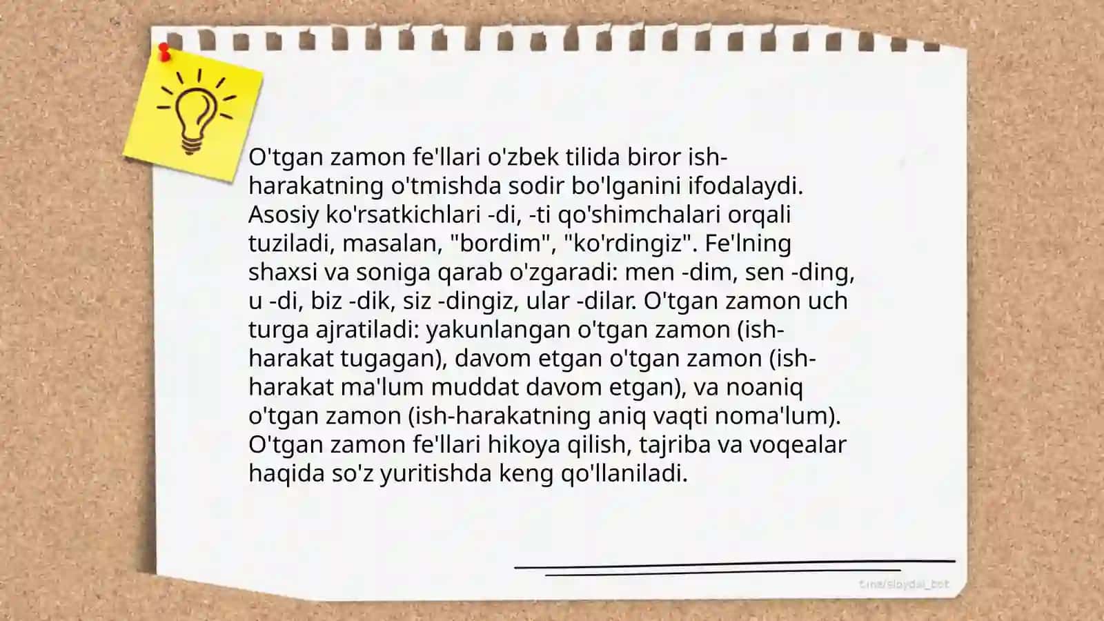Fe‘llarning zamon shakllari 4