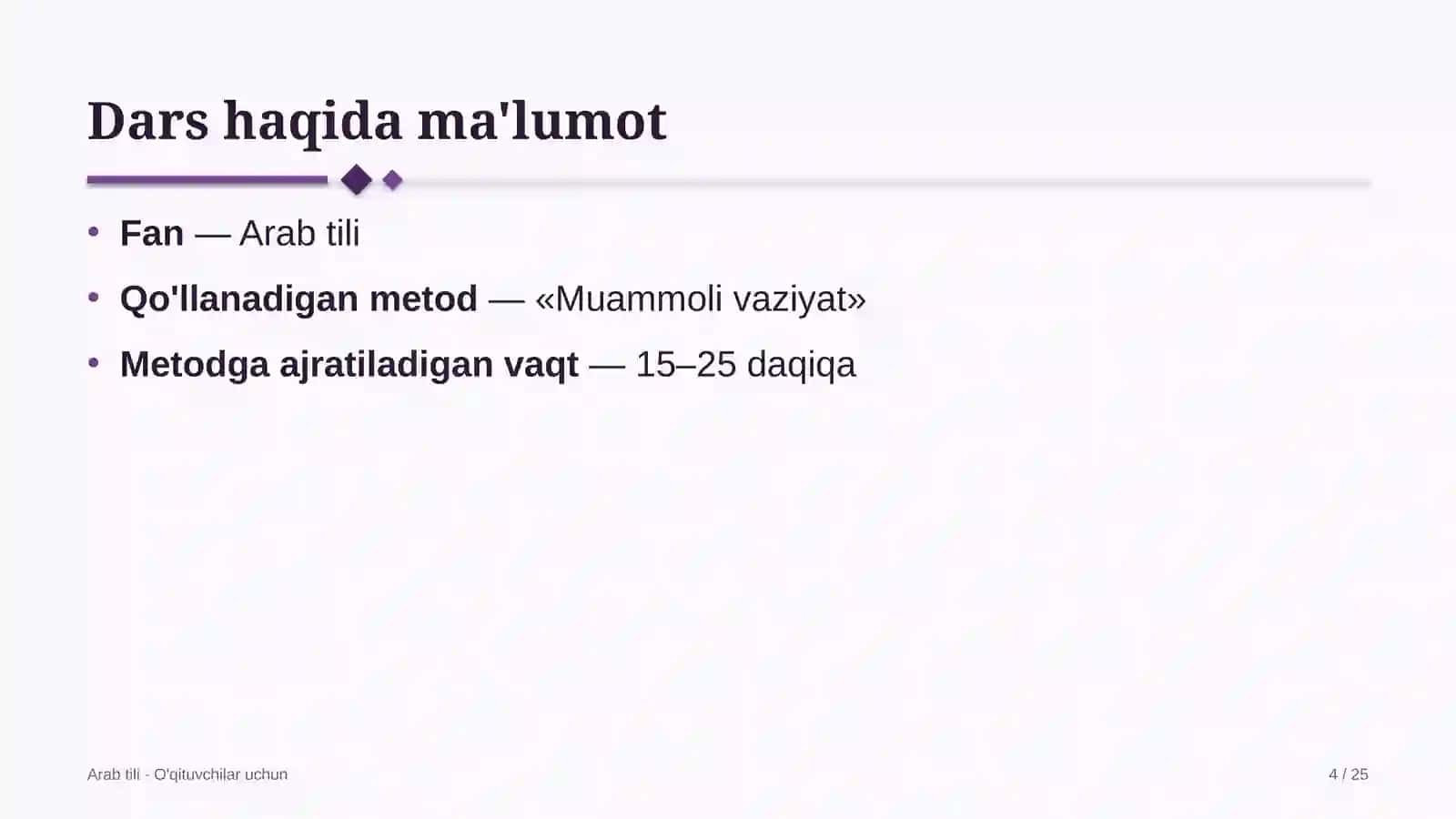 arab tili darslarida muammoli vaziyat metodidan foydalanish 3635 4