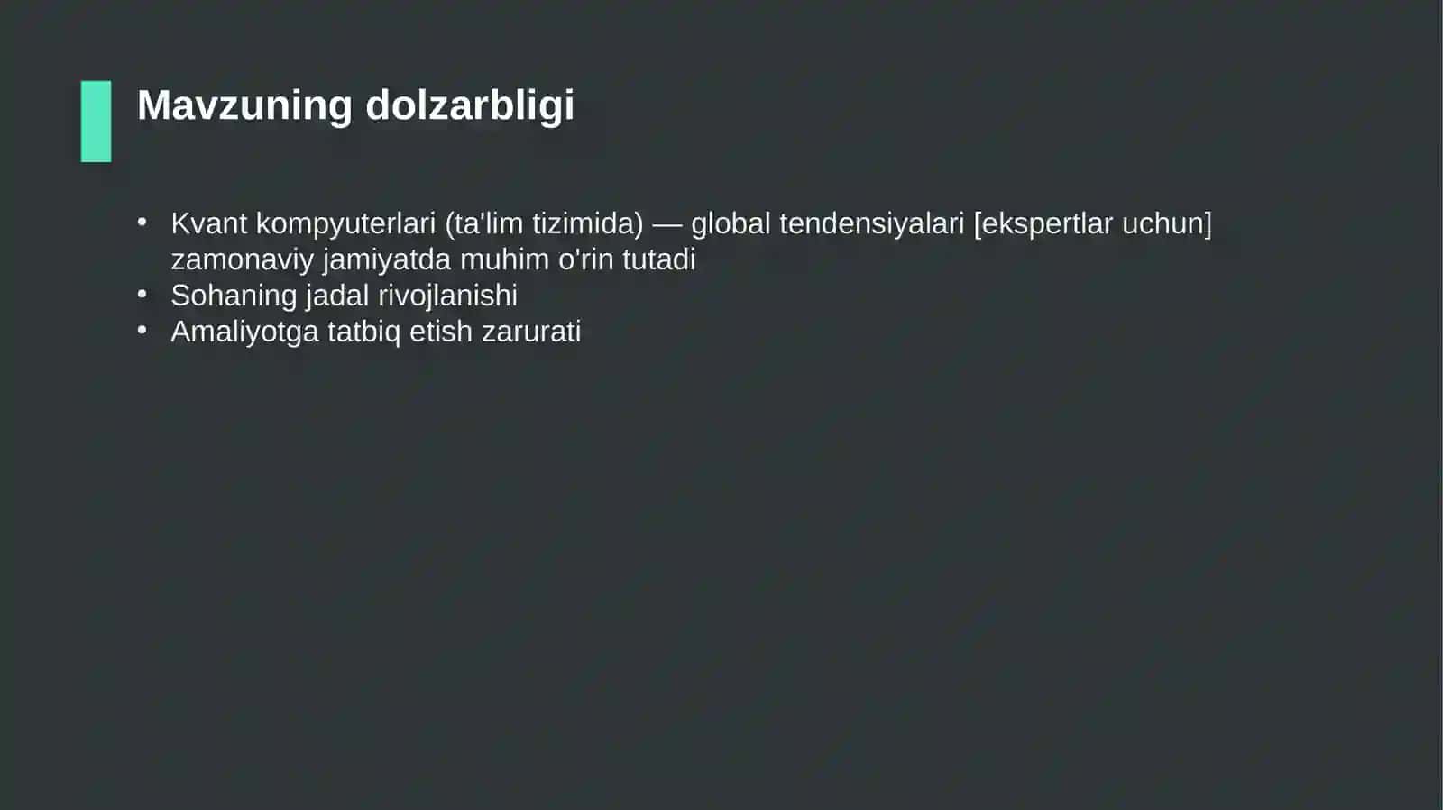 Kvant kompyuterlari (ta'lim tizimida) — global tendensiyalari [ekspertlar uchun] 4