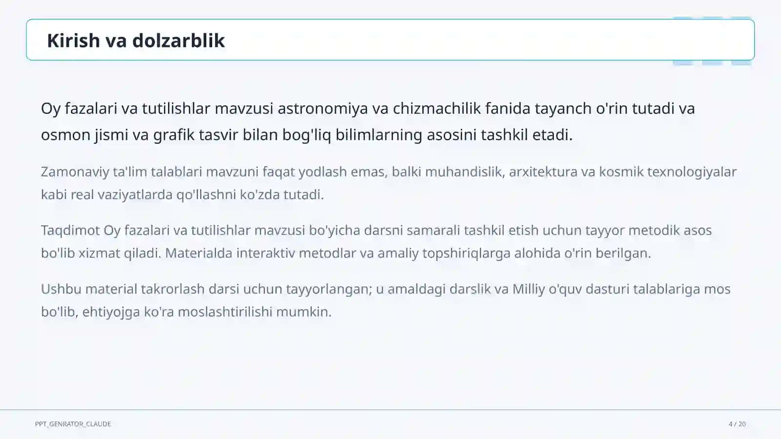 Oy fazalari va tutilishlar (9-sinf) 4