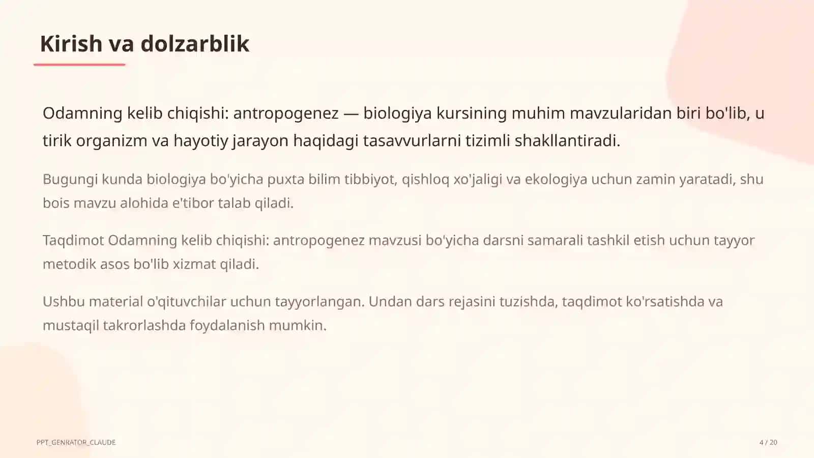 Odamning kelib chiqishi: antropogenez (11-sinf) 4