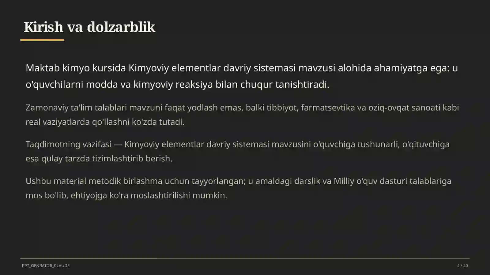 Kimyoviy elementlar davriy sistemasi (8-sinf) 4