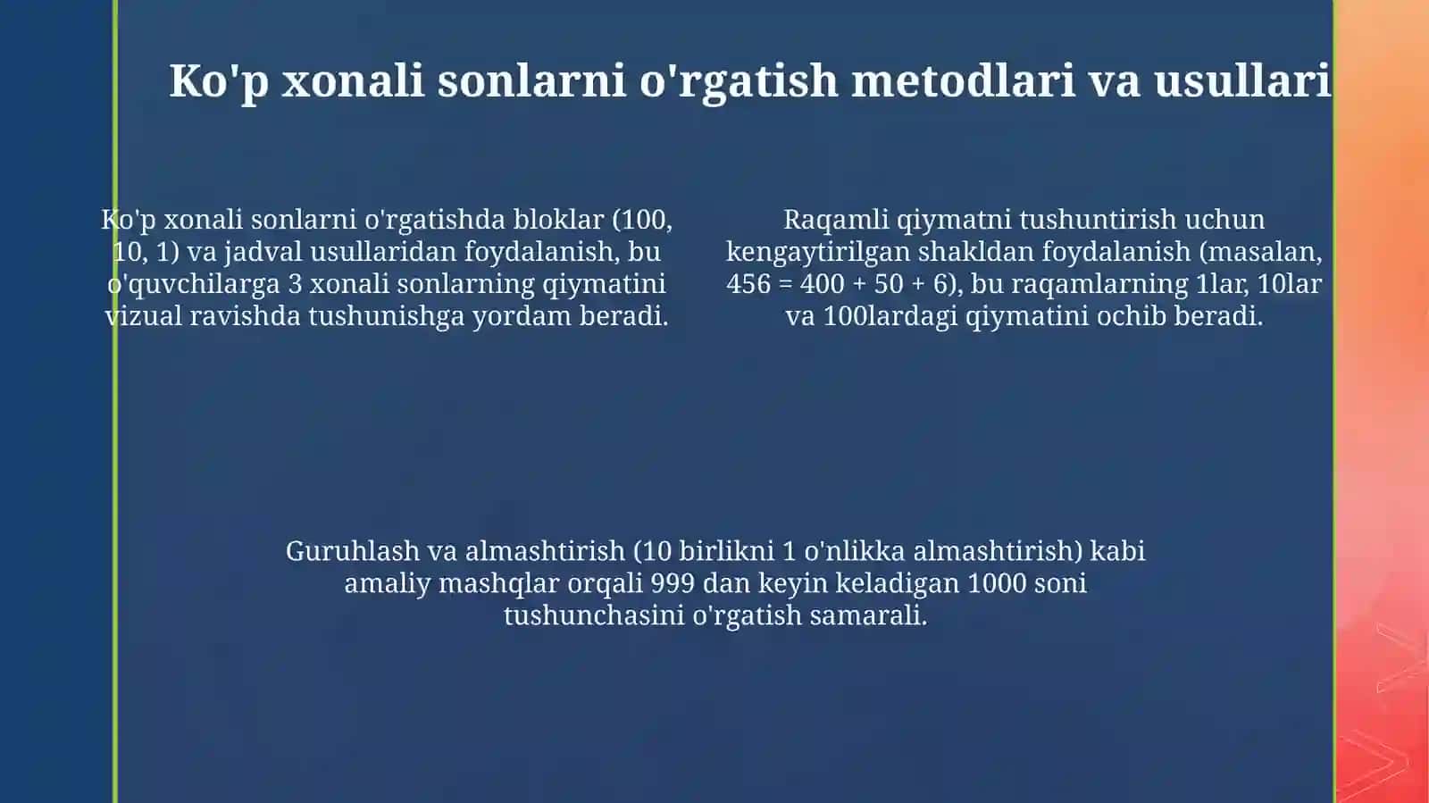 1000 ichida va ko'p xonalini o'rgatish metodikasi 4