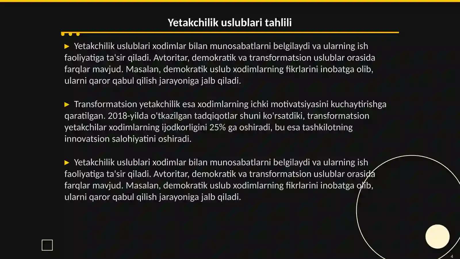 Inson resurslarini boshqarishda yetakchilik 4
