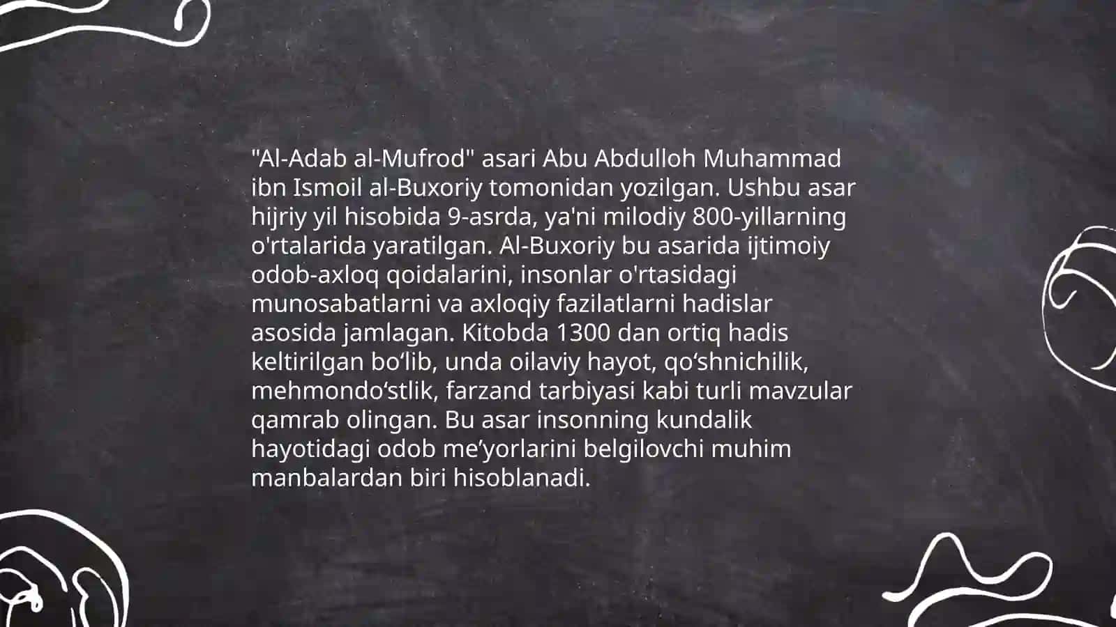 "Al-Adab al-mufrod" asari 4