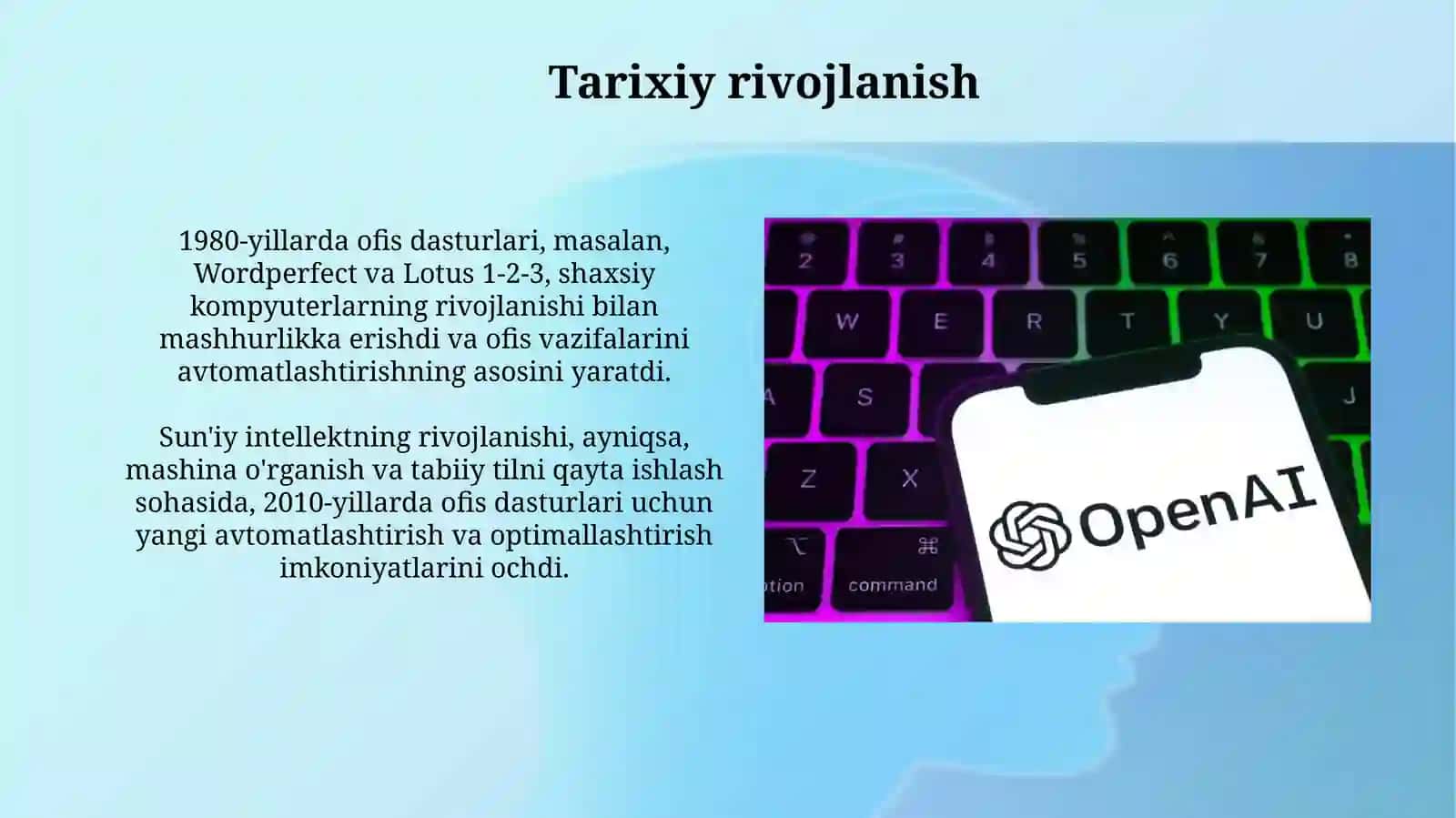 Ofis dasturlarining evolyutsiyasi 4