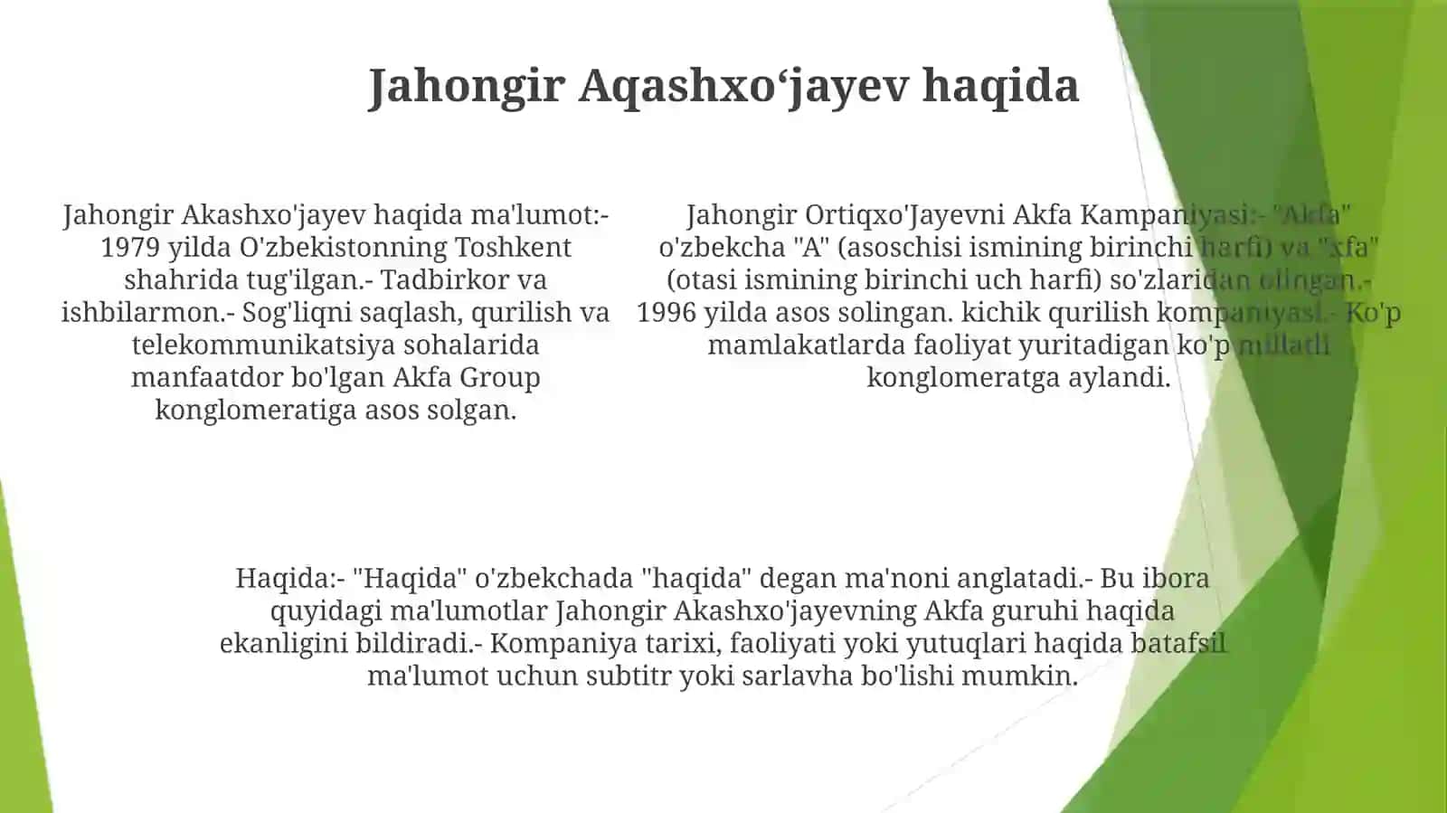 Jahongir Ortiqxo'Jayevni Akfa Kampaniyasi Haqida 4