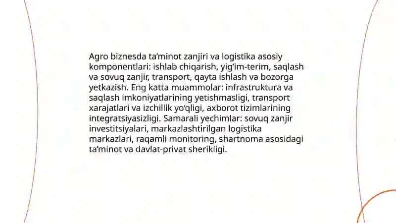 Qishloq xo‘jaligi bozori va narx shakllanishi 4
