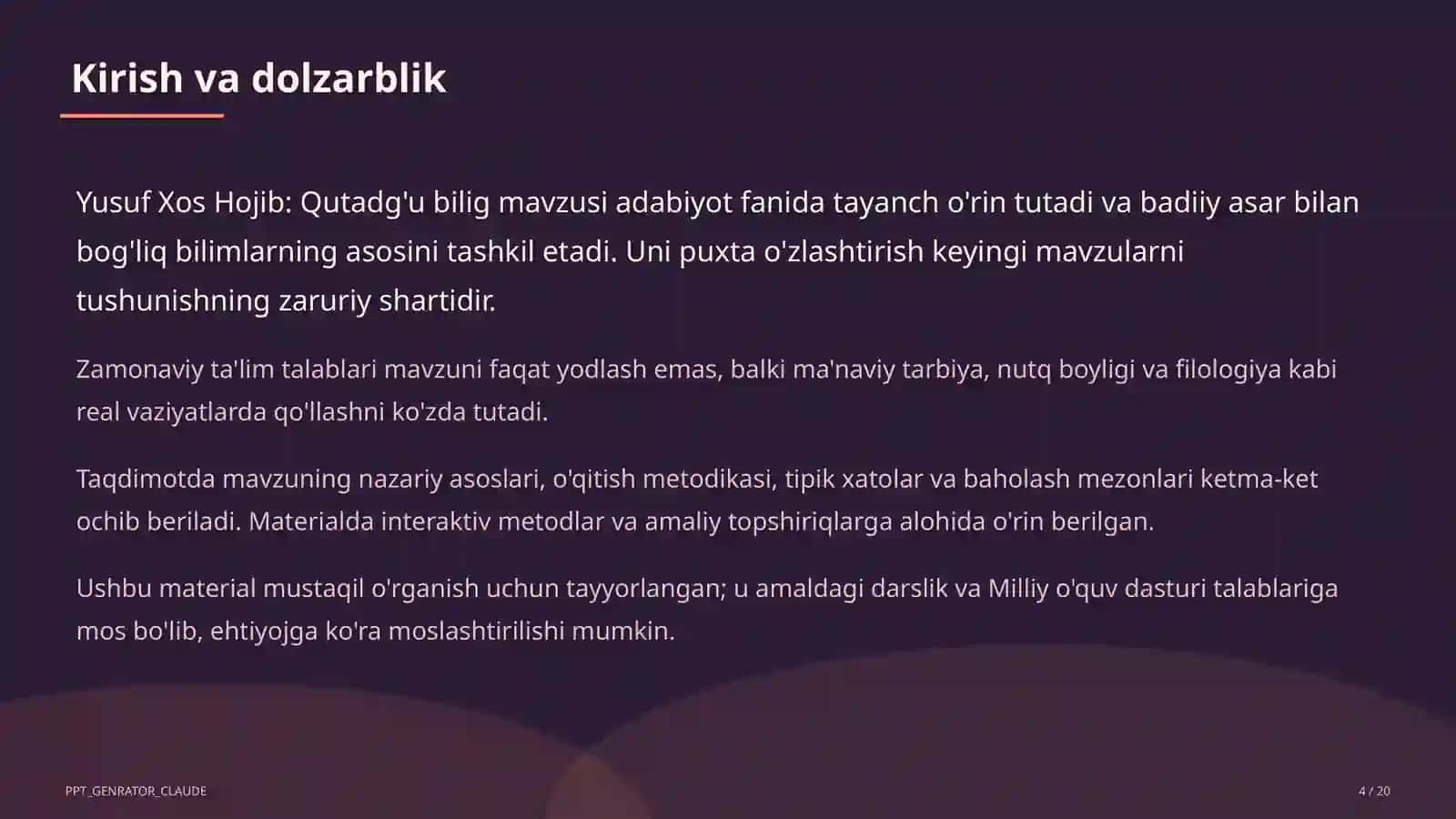 Qutadg'u bilig (6-sinf) 4