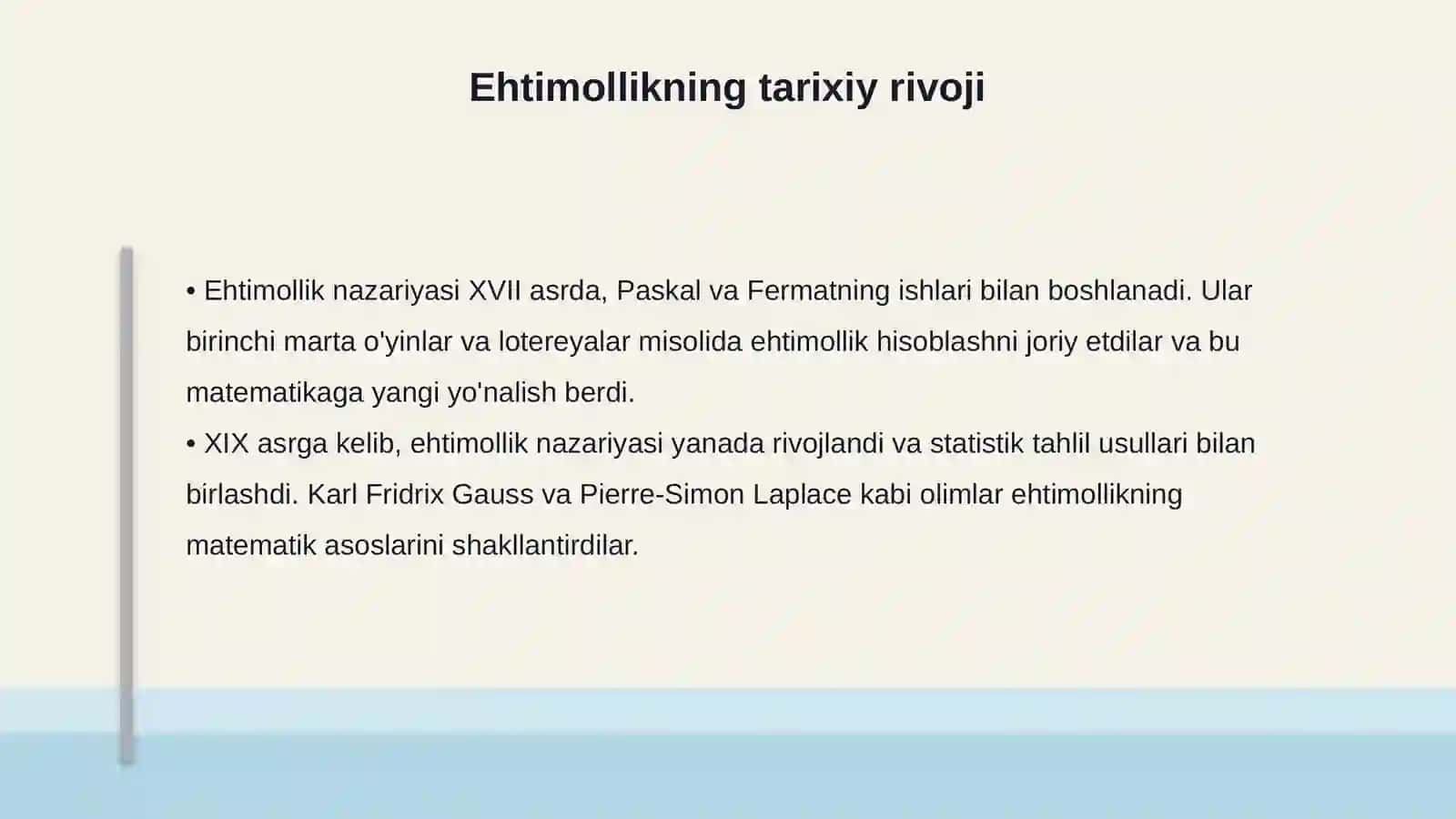 Ehtimollik haqida tushuncha 4