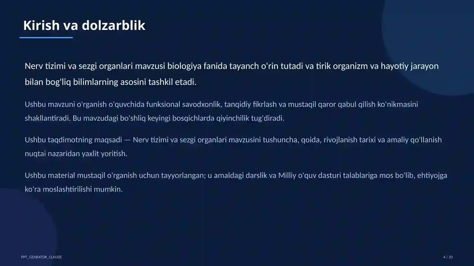 Nerv tizimi va sezgi organlari (8-sinf) 4